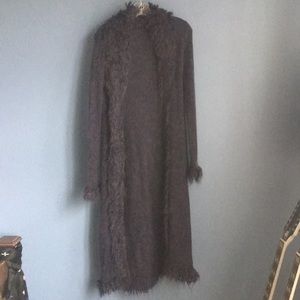 Express purple long cardigan jacket